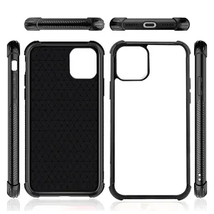 공장 Shockproof 4 코너 TPU 가장자리 DIY 사용자 정의 승화 2D 공백 전화 케이스 12 프로 맥스