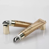 Tube vide 15G pour brillant à lèvres et crème contour des yeux avec tête de massage et bouchon à vis, emballage personnalisé OEM avec impression de logo
