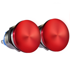 Interrupteur à bouton poussoir en forme de champignon, capuchon rouge de 22 mm pour fonction d'arrêt d'urgence dans le système de contrôle - Product Image 1