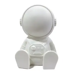 Vinyl Doll White Germ Wholesale Astronaut Doll Piggy Bank Diy Astronaut Fluid White Model For Decoration