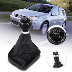 Levier de vitesses Volkswagen Golf 5, 6 vitesses, cuir noir, avec poignée ergonomique intégrée - Product Image 4