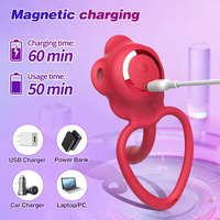 Oeuf vibrant portable à forte vibration pour stimulation clitoridienne double, masturbateur sexuel pour femme, jouet érotique pour adulte