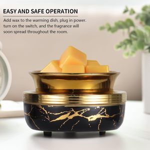 Luxury Scented Wax Cube <strong>Heater</strong>, Home Bedroom Living <strong>Room</strong> Aroma Diffuser Decorative Ornament Ceramic Wax Melt Warmer, - Product Image 4