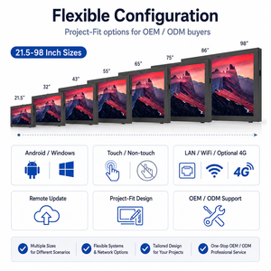 Pantalla LCD Publicitaria de Alto Brillo (1500-2500 Nits) con LAN y WiFi para Señalización de Estacionamientos, Directo de Fábrica - Product Image 6