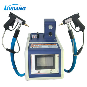 Máy bơm piston 5L Máy làm nóng chảy keo nóng Hệ thống dán keo Máy phun keo 2 đầu ra 2 ống 2 súng phun cầm tay - Product Image 3