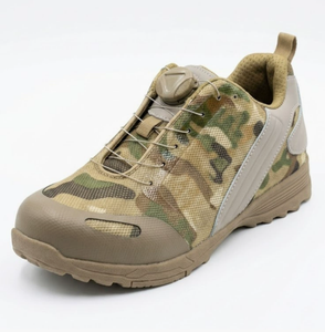 DFK01 Mesh Low Top Lace-up Outdoor Shoes Breathable Lightweight Walking Footwear for All Seasons - Product Image 3