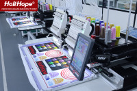 HoliHope Holiauma Service professionnel Chapeau Machine à broder industrielle 2 têtes Machine à broder pour ordinateur à domicile Broderie d'occasion