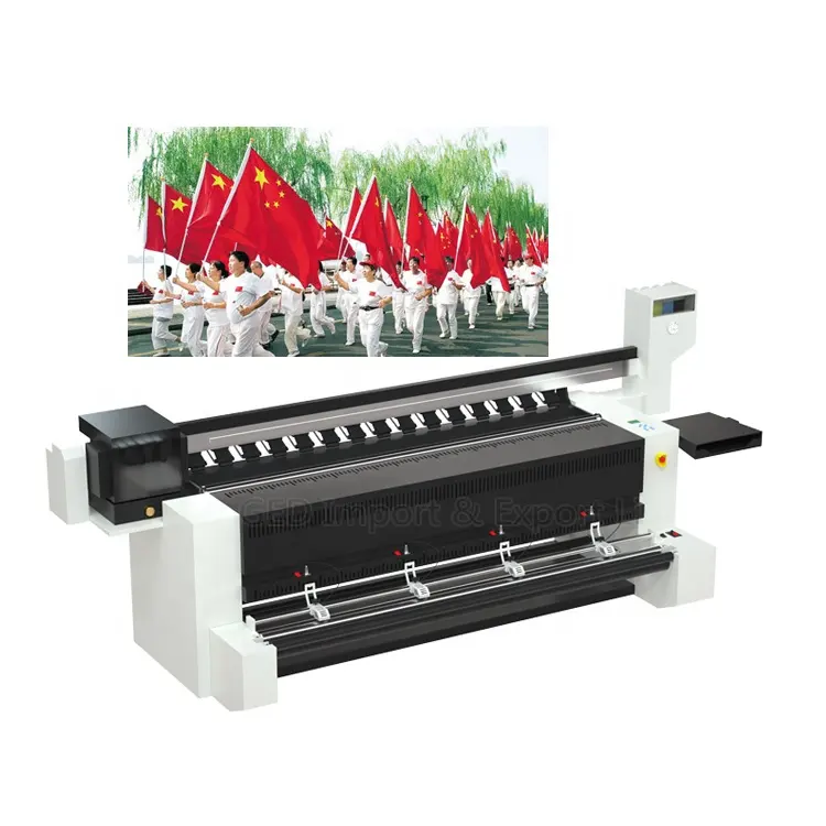 High Quality Low Price GED-2380 2.3m Digital Direct Flag Printer Dye Sublimation Printing Textile Machine for Sale Have In Stock
