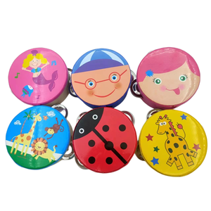 Xách tay 8 inch im lặng đào tạo trống Bộ gỗ cao su với da cừu thực hành Vật liệu Pad - Product Image 5