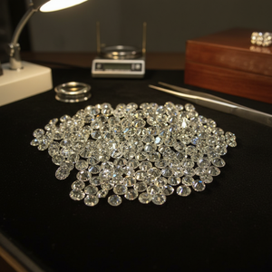 Real brillante corte de diamantes sueltos mucho VVS2/ TTLB Color en precio de fábrica - Product Image 3