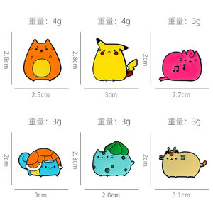 Badge Métallique Anime Pokémon <span class=keywords><strong>Pikachu</strong></span> Bulbasaur Charmander Mignon Broche Décoration Sac à Dos - Product Image 4