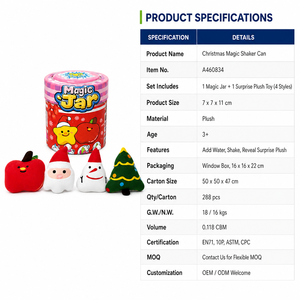 <span class=keywords><strong>Pot</strong></span> Magique de Noël Surprise : Boîte Mystère avec Jouet Squishy Magique qui Grandit dans l'Eau pour Enfants – Cadeau de Noël - Product Image 2