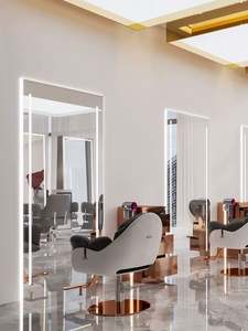 Estación de espejo de planchado todo en uno de lujo moderno, Metal montado en la pared para barbería, peluquería para hoteles, almacén doméstico - Product Image 6