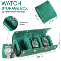 Montre de luxe personnalisée en cuir saffiano pour hommes, 1 à 8 emplacements, étui de voyage avec logo en relief, boîte à montre personnalisée