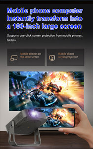 1080P Full HD Và 4K Giải Mã Thông Minh Mini Chiếu Với Android 13 Tự Động Lấy Nét Di Động Kín Thiết Kế Cho Video Độ Nét Cao - Product Image 3