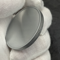 Monedas en blanco de engranaje de grabado láser de aleación de zinc plateado de 40 50 60mm de diseño libre personalizado