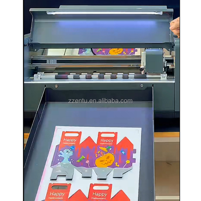 2025 New Model Servo Motor Automatic Adsorbed Feeding Die Cutting and Wheel Tool Creasing Machine Mixed File Cutting Plotter