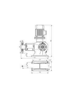 Bomba Dosificadora Industrial, Diafragma Hidráulico con Alarma y Baja Fuga, Bomba TH 1.6--0.7/20/Sin Fugas - Product Image 3