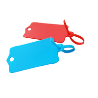 Étiquettes scellées inviolables en plastique PP/PE de 152 mm de hauteur, inscriptibles avec code QR pour vêtements, chaussures, articles vestimentaires et bagages