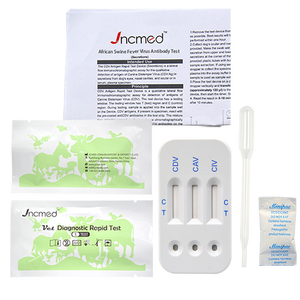 CDV CAV CIV 개 바이러스 신속 검출 키트 개 디스템퍼, 개 아데노바이러스, 개 인플루엔자 단일 검사 키트 - Product Image 3