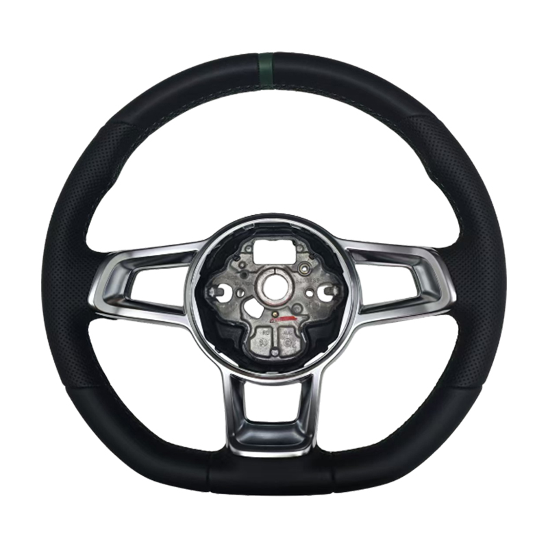 หนัง + แถบเย็บสีเขียว