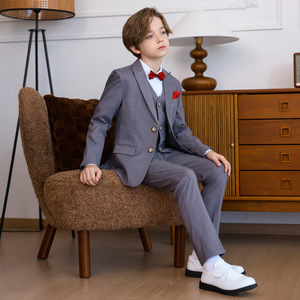 Traje de Caballero para Niños, Estilo Británico con Flores, Traje de Boda para Niño, Disfraz para Actuaciones, Esmoquin para Adolescentes, Traje Elegante para Niño - Product Image 6