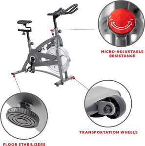 Vélo de spinning magnétique <span class=keywords><strong>K</strong></span>-FIT GSP9120, vente chaude, vélo à transmission par courroie, portable, fitness à domicile, logo personnalisé pour usage professionnel - Product Image 5
