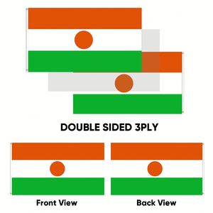 Drapeaux du Niger en gros 3x5 pieds, polyester 68D/100D, personnalisation de toutes les nations, expédition rapide, fournisseur fiable, livraison rapide - Product Image 4