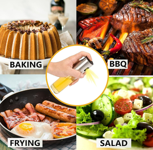 Botella pulverizadora de aceite de <span class=keywords><strong>oliva</strong></span> de vidrio de lujo de 100ML para cocinar ensalada barbacoa hornear asar - Product Image 5