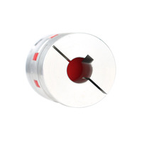 Accouplement élastique en polyuréthane rouge GR14 OD30mm Longueur 35mm Diamètre intérieur 10mm avec 2 rainures en U