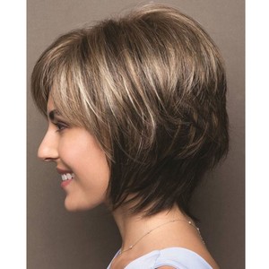 วิกผมลอนสั้นหลินยี่ 048 สีเปียโน วิกผมทรงสวยสไตล์มิส - Product Image 2
