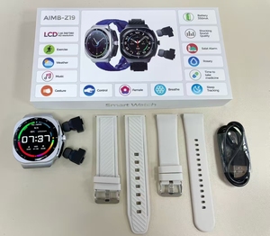 2025 Z19 2 Trong 1 Thông Minh Đồng Hồ Earbuds Bt Cuộc Gọi <span class=keywords><strong>GPS</strong></span> 5ATM Không Thấm Nước Ngủ Tracker Silicone Ban Nhạc Thể Thao Smartwatch Bán Buôn - Product Image 2