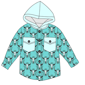 <span class=keywords><strong>Giacca</strong></span> per Bambine con Cappuccio Stile Western Autunnale Personalizzata Boutique Manica Lunga in Spugna Francese - Product Image 4