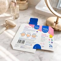 Boîtes d'emballage personnalisées pour autocollants anti-acné, en carton, lisses et écologiques.