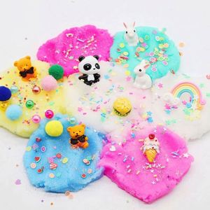 Hot Sale DIY Colorful Silk <b>Slime</b> Popularity Crystal Clear Gradient Transparent Fluffy Mud Non-Stick Playdough <b>Slime</b> Supplier's - Product Image 2