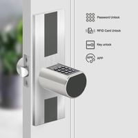 Cerradura Inteligente para Puerta con Perfil Europeo YiTechE, Cilindro Digital Redondo de Aleación de Zinc Tuya TTLock con Llave y Tarjeta