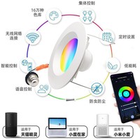 Éxito de Ventas Transfronterizo, Regulable, Ajuste de Color, Control por Voz, Downlight Inteligente de 5-6 Pulgadas, Estándar Estadounidense, Estilo Graffiti