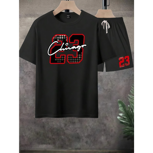 ผู้ผลิตชุดเสื้อยืดผู้ชายแบบ 2 ชิ้นตามสั่ง OEM |   เสื้อผ้าสตรีทแวร์พิมพ์ลายดิจิทัลจากโพลีเอสเตอร์ที่ระบายอากาศได้ดี |   แบรนด์ส่วนตัว - Product Image 6