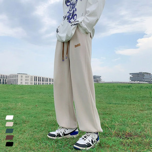 Fengway, Pantalones rectos informales personalizados <span class=keywords><strong>Sprint</strong></span> para hombre, pantalones drapeados con cordón, pantalones de pierna ancha holgados a la moda para hombre - Product Image 2