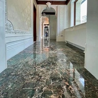 Vente directe usine – Carreaux de marbre en porcelaine colorés les plus vendus 900*1800mm, finition brillante, vert de luxe, pour entrepôt, extérieur et salle de bain
