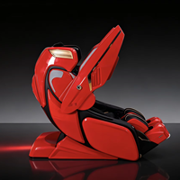 Fauteuil de massage portable de luxe 888 4D à gravité zéro pour le corps entier, avec roulettes, OEM ODM, vente en gros, Shiatsu, chauffage, airbags, rouleaux pour les pieds