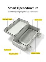 Caja de Conexiones Impermeable para Monitores de Seguridad para Exteriores Serie Crocll, Fabricada en ABS con Nivel de Protección IP66, Modelo SK-K2