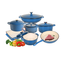Vente en gros d'ustensiles de cuisine en fonte émaillée Ensemble de casseroles durables et antiadhésives pour four hollandais Casserole pour la cuisine, le restaurant et la pâtisserie
