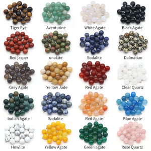 Ciondolo Sfera Rotonda da 12 mm in <span class=keywords><strong>Cristallo</strong></span> Curativo Quarzo Rosa <span class=keywords><strong>Occhio</strong></span> <span class=keywords><strong>di</strong></span> <span class=keywords><strong>Tigre</strong></span>, Mini Ciondoli a Sfera in Gemma Naturale per Creazione Collane - Product Image 2