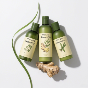 Arraincosm Ensemble de soins de luxe à base de plantes Anti-pelliculaire organique huileux Fluffy Sulfate Free Romarin Citronnelle Gingembre Shampooing Après-shampooing - Product Image 2