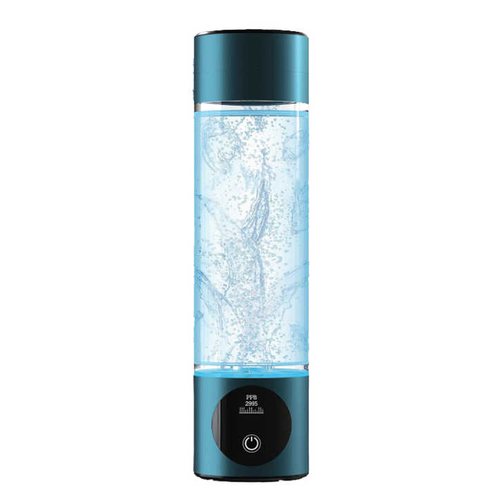 Hydrogen Water Bottle - Generates Hydrogen Ions, BPA-Free Plastic, Portable Alkaline Water Bottle