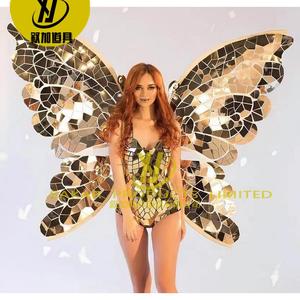 Venta caliente Catwoman espejo disfraz Real LED Robot <span class=keywords><strong>zancos</strong></span> disfraz fiesta mujeres Cosplay Golden Catwoman espejo disfraz - Product Image 5