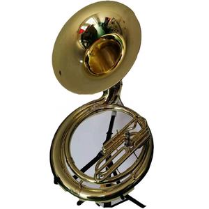 Sousaphone en <span class=keywords><strong>cuivre</strong></span> massif, <span class=keywords><strong>tuba</strong></span> basse à 3 pistons, pour fanfare de marche, cloche orientée vers l'avant, instrument en <span class=keywords><strong>cuivre</strong></span> portable, durable - Product Image 1