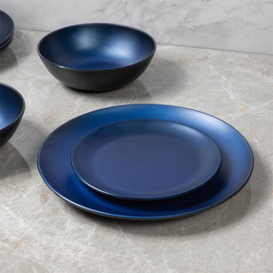 Vajilla blue OEM ODM безопасная синяя итальянская посуда, премиальный набор посуды, гармония, Испания с чашей для хлопьев - Product Image 3