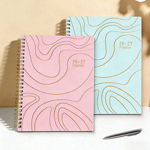 Nouveau carnet A4 spirale 2026 avec estampage à chaud, planificateur <span class=keywords><strong>de</strong></span> planning, gestion du temps, enregistrement du <span class=keywords><strong>travail</strong></span>, agenda <span class=keywords><strong>de</strong></span> bureau, papeterie professionnelle, cadeau - Product Image 2